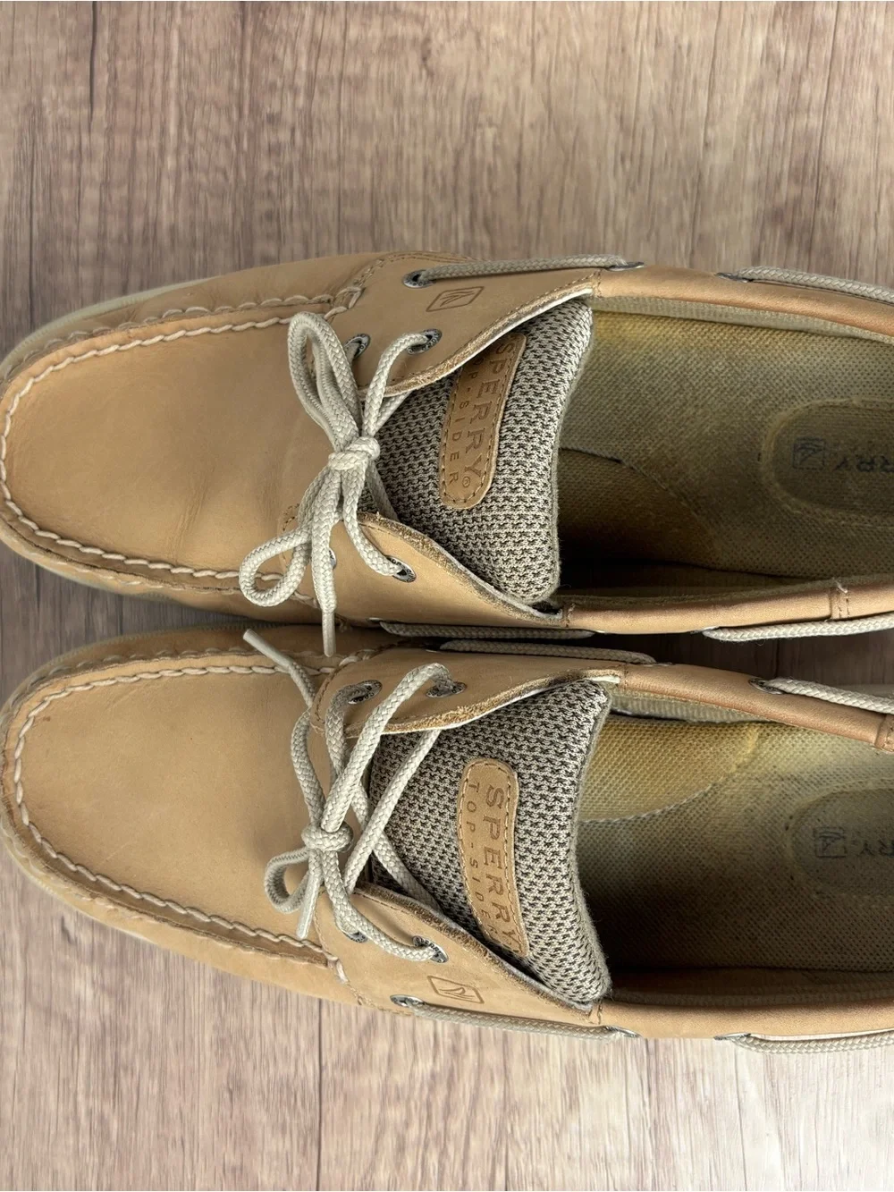 Sperry Light Brown Leather Men’s Boat Shoes